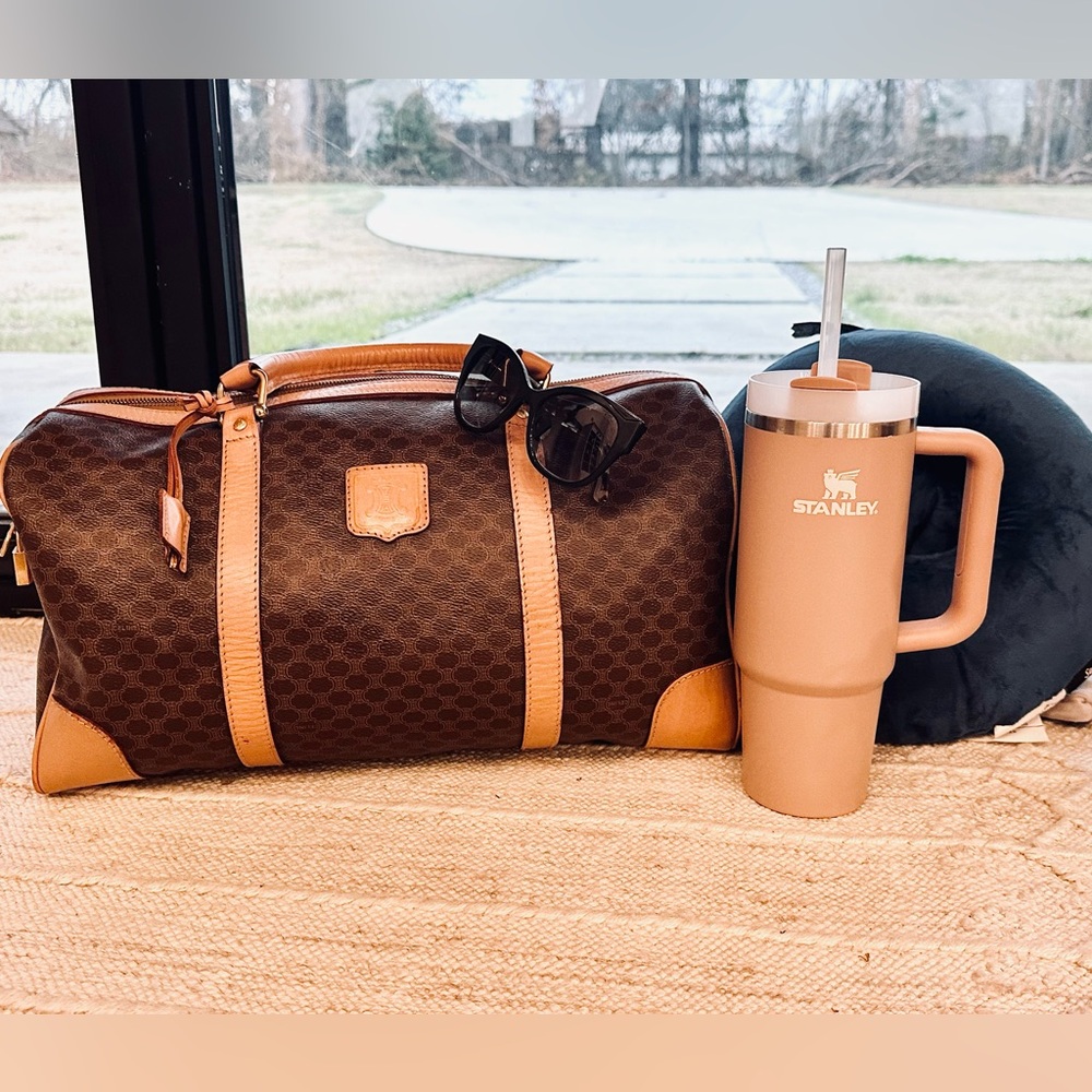 Vintage Céline Macadam Boston Bag – Authentic